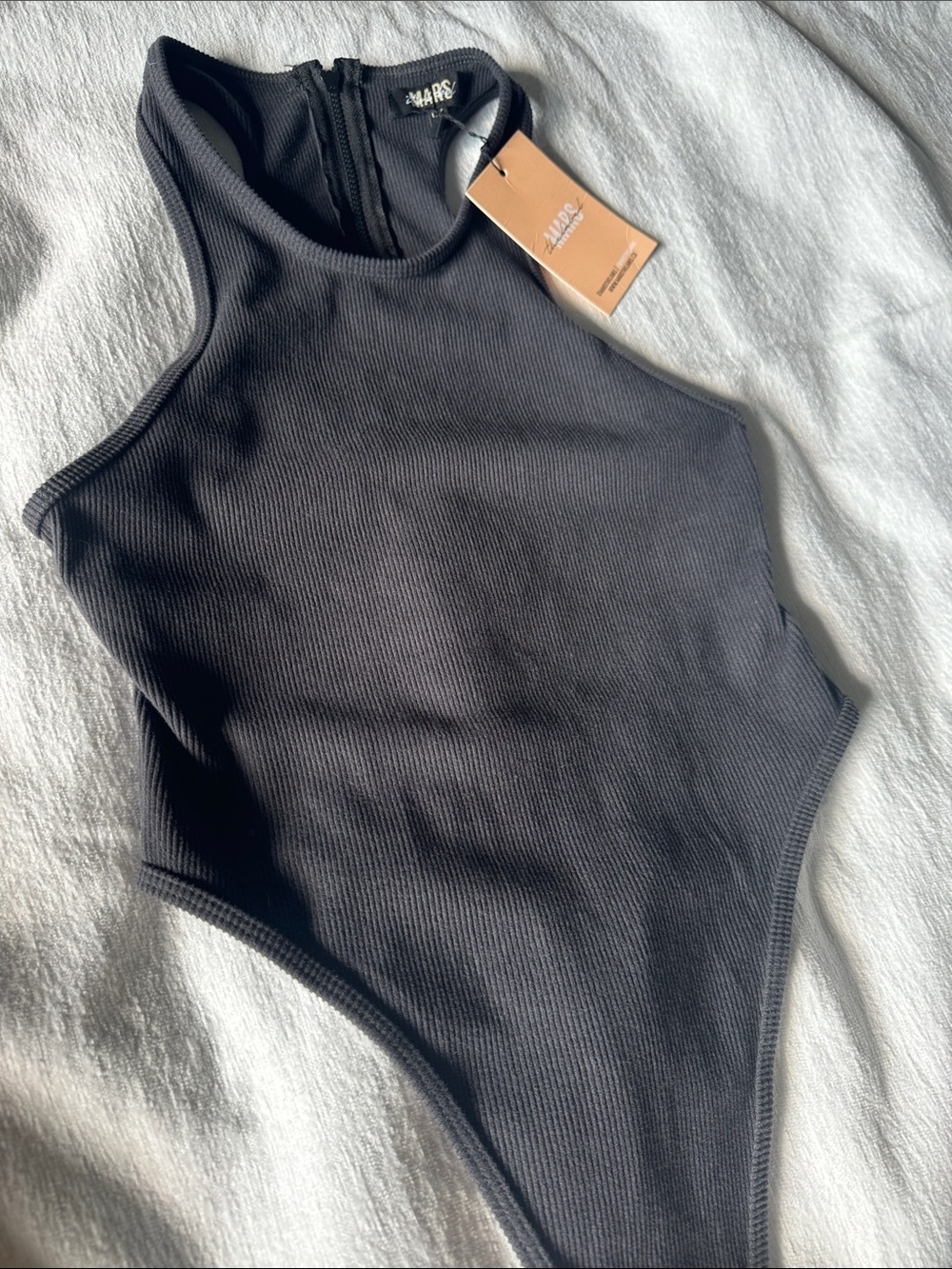 Signature Racerback Bodysuit - Cream - Picture 3 of 4